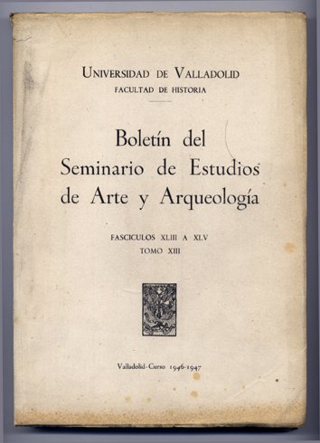 Boletín del Seminario de Estudios de Arte y Arqueología de … | Immagine principale