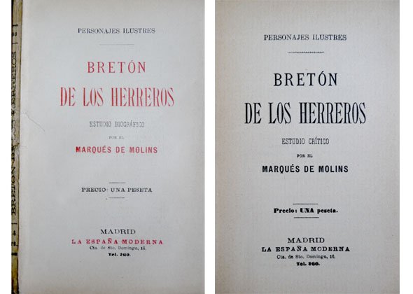 Bretón de los Herreros. Estudio biográfico.