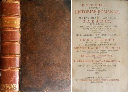 Breviarium Historiae Romanae, cum metaphrasi græca Paeanii, et notis integris … | Immagine principale