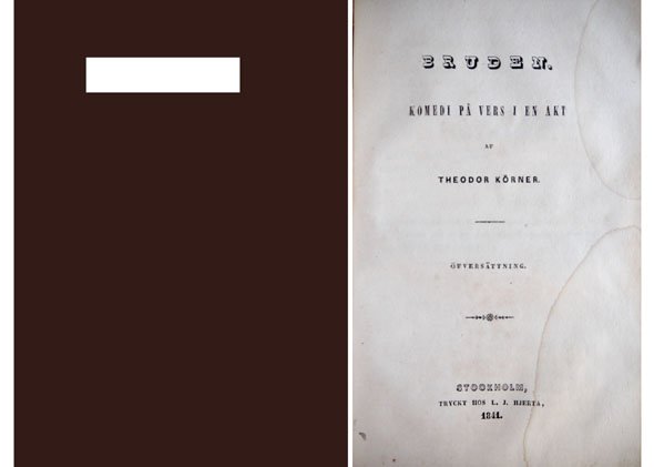 Bruden. (Die Braut). Komedi på vers i en akt.