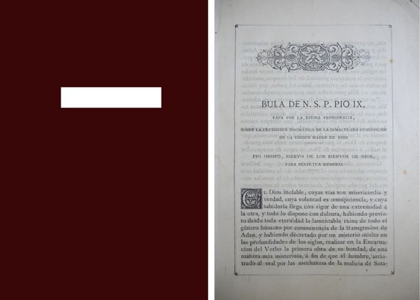 Bula de N.S.P. Pío IX sobre la definición dogmática de …