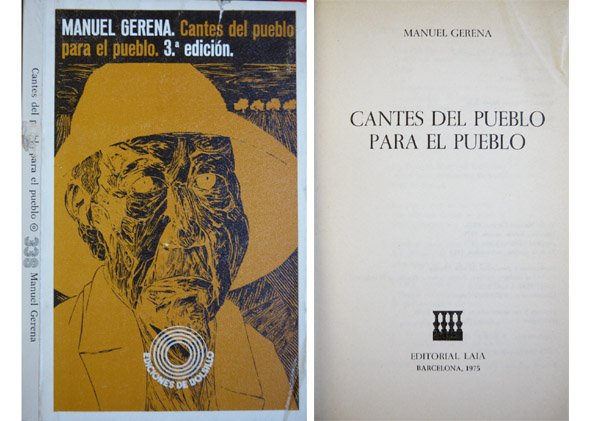 Cantes del pueblo para el pueblo. Prólogo de Francisco Candel. …
