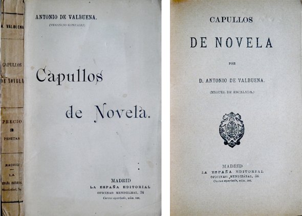 Capullos de Novela. Por "Venancio González".