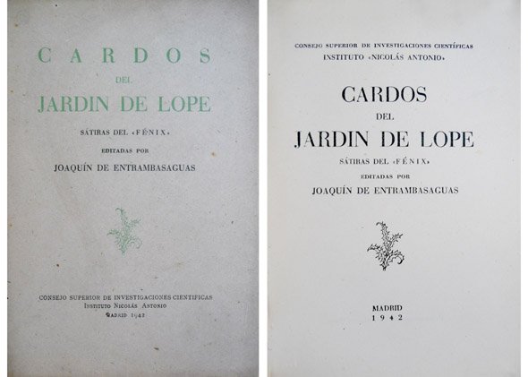 Cardos del jardín de Lope. Sátiras del Fénix, editadas por …