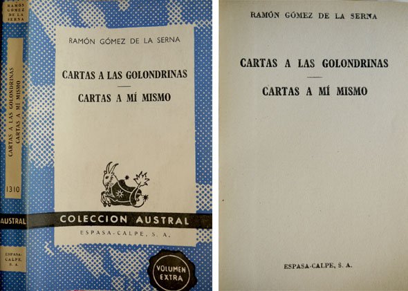 Cartas a las golondrinas. Cartas a mí mismo.