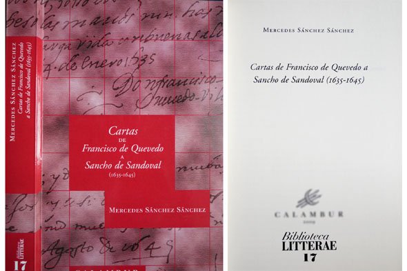 Cartas de Francisco de Quevedo a Sancho de Sandoval (1635-1645).