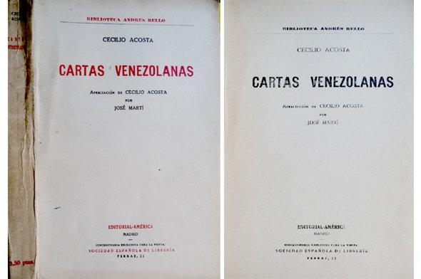 Cartas Venezolanas. Precedidas de una "Apreciación" de Cecilio Acosta por …