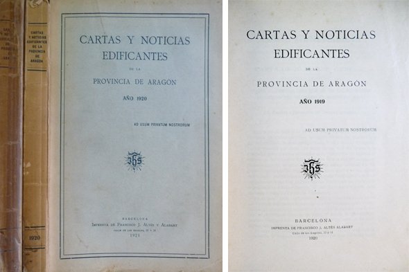 Cartas y noticias edificantes de la Provincia de Aragón de …