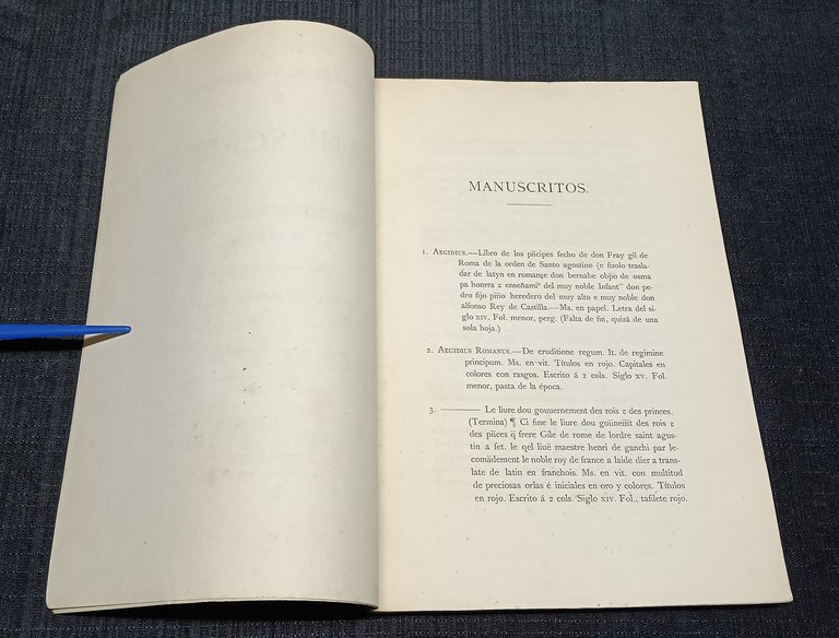 Catálogo abreviado de manuscritos de la Biblioteca del Excmo. Señor … | Immagine Gallery 3