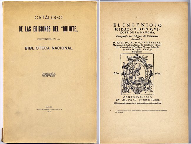 Catálogo de las Ediciones del Quijote existentes en la Biblioteca …