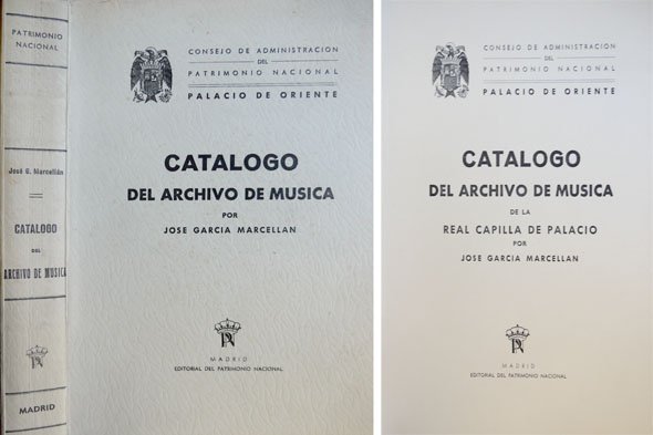 Catálogo del Archivo de Música de la Real Capilla de … | Immagine principale