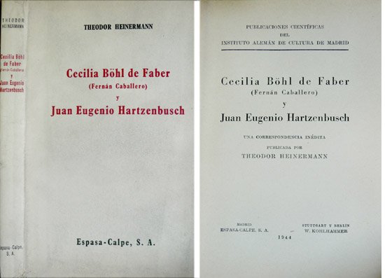 Cecilia Böhl de Faber y Juan Eugenio Hartzenbusch. Una correspondencia …