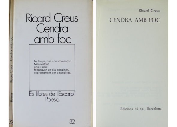 Cendra amb foc.
