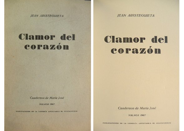 Clamor del corazón. Nota a la edición por Carlos Murciano.