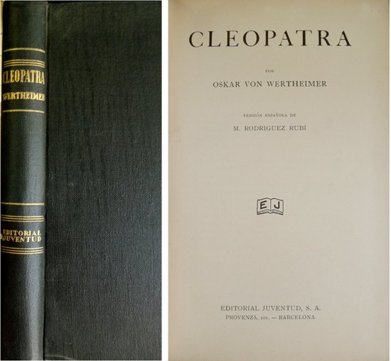 Cleopatra. Versión española de Manuel Rodriguez Rubí.