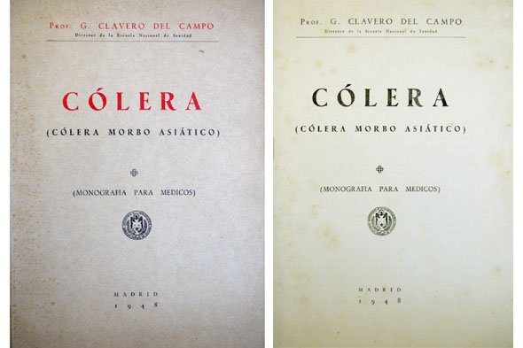 Cólera. Cólera Morbo Asiático. Monografías para médicos.