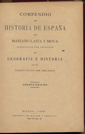 Compendio de Historia de España.