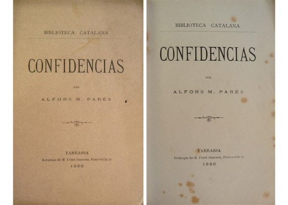Confidencias. Poemas.