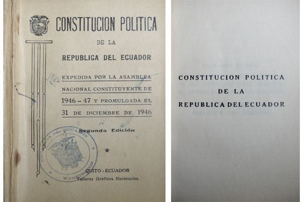 Constitución Política de la República del Ecuador. Expedida por la …