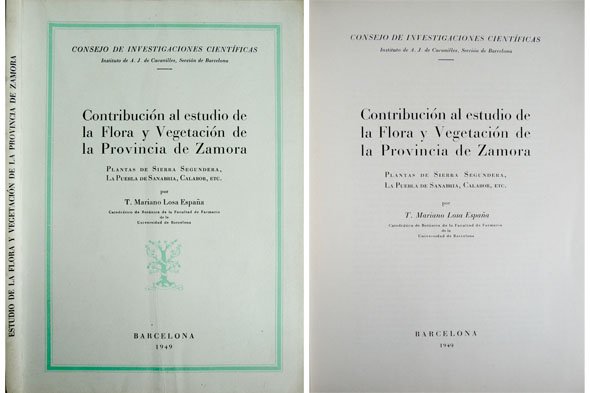 Contribución al estudio de la Flora y Vegetación de la … | Immagine principale