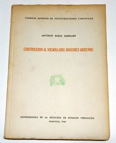 Contribución al Vocabulario Aragonés moderno. | Immagine principale