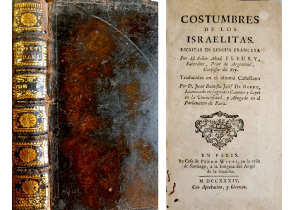 Costumbres de los Israelitas. Traducidas en el idioma castellano por …