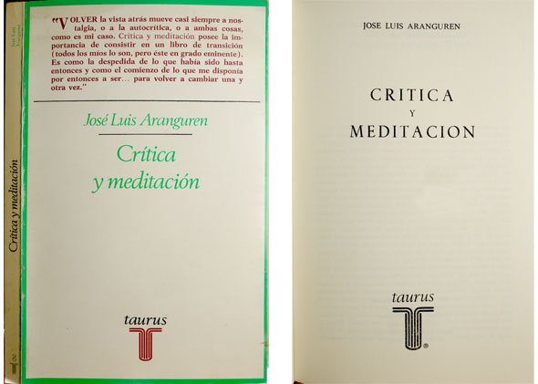 Crítica y meditación. | Immagine principale
