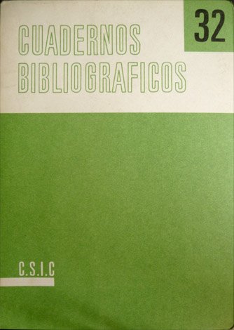 Cuadernos Bibliográficos, XXXII. [Mercedes Agulló Cobo: Libros Españoles de los … | Immagine principale