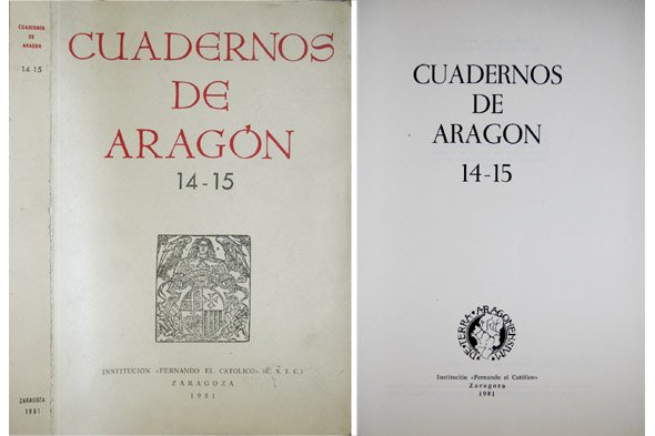 Cuadernos de Aragón. Números 14-15. [Francisco de los Ríos Romero: …