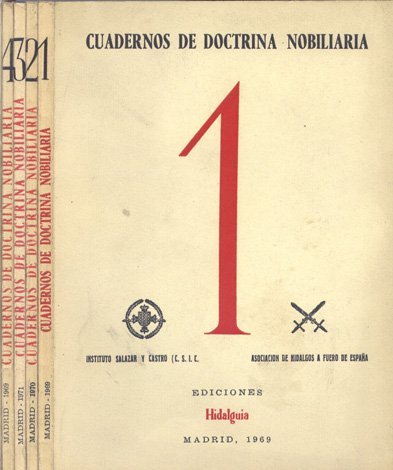 Cuadernos de Doctrina Nobiliaria. Números 1, 2, 3 y 4. …