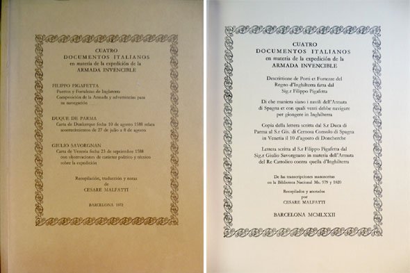 Cuatro documentos italianos (1588) en materia de la Expedición de … | Immagine principale