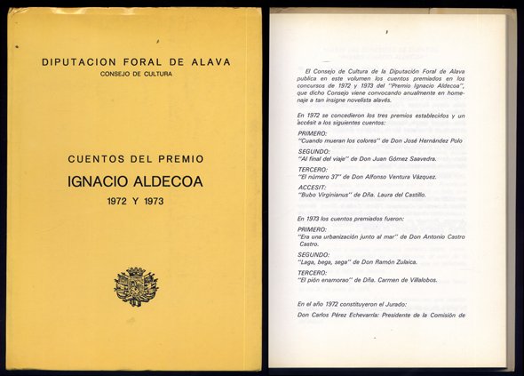 Cuentos del Premio Ignacio Aldecoa 1972 y 1973: José Hernández …