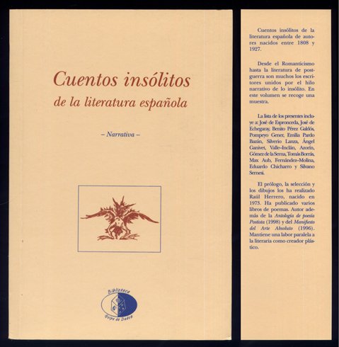 Cuentos insólitos de la literatura española. Selección, prólogo y dibujos …