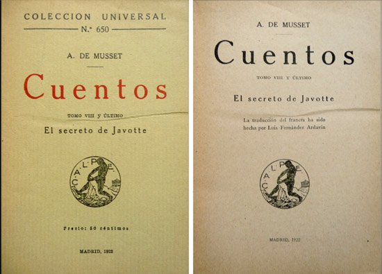 Cuentos.Tomo VIII: El secreto de Javotte. Traducción de Luis Fernández …