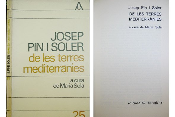 De les terres mediterrànies. A cura de Maria Solà.