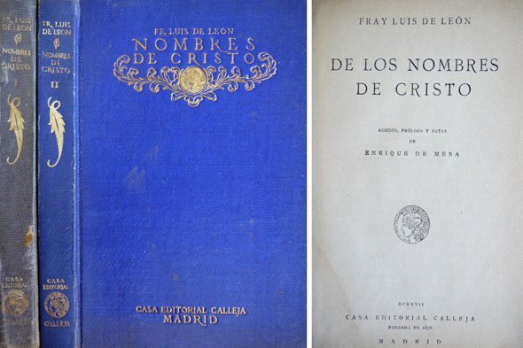 De los nombres de Cristo.