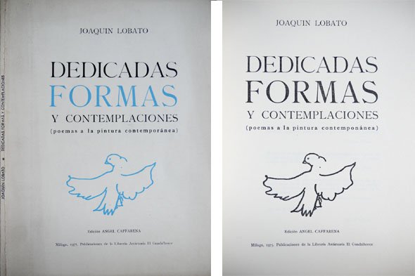 Dedicadas formas y contemplaciones. Poemas a la pintura contemporánea.