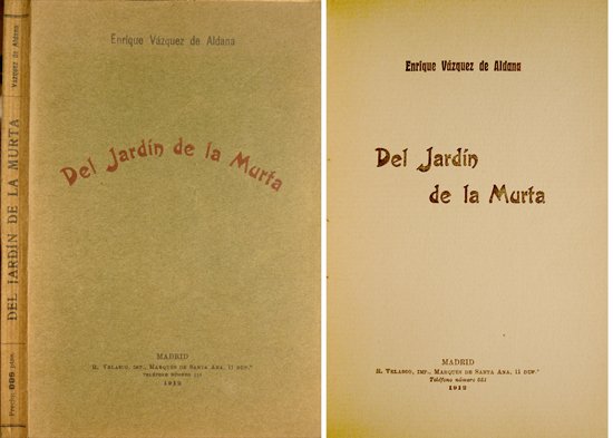 Del Jardín de la Murta. Poemas. | Immagine principale