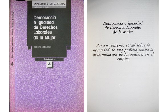 Democracia e igualdad de derechos laborales de la mujer.