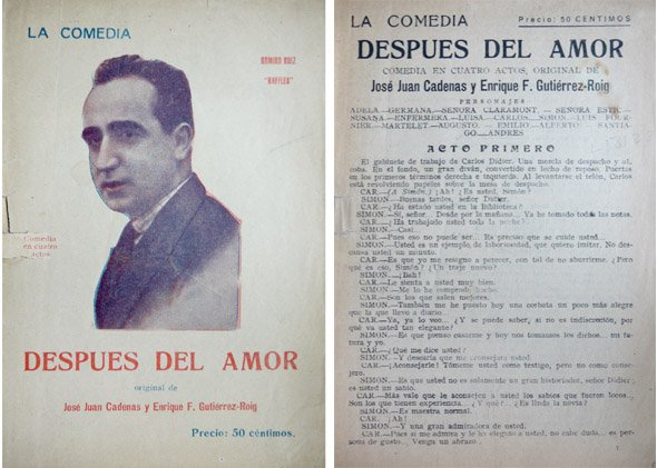 Despues del amor. Comedia en cuatro actos.