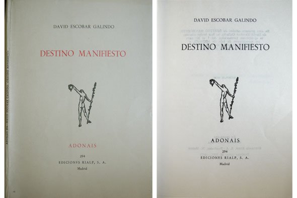 Destino manifiesto. Poemas.