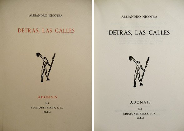 Detrás, las calles.