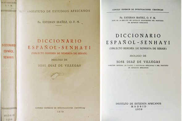Diccionario Español-Senhayi, dialecto bereber de Senhaya de Serair. Prólogo de …