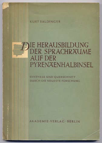 Die Herausbildung der Sprachräume auf der Pyrenäenhalbinsel. Querschnitt durch die …