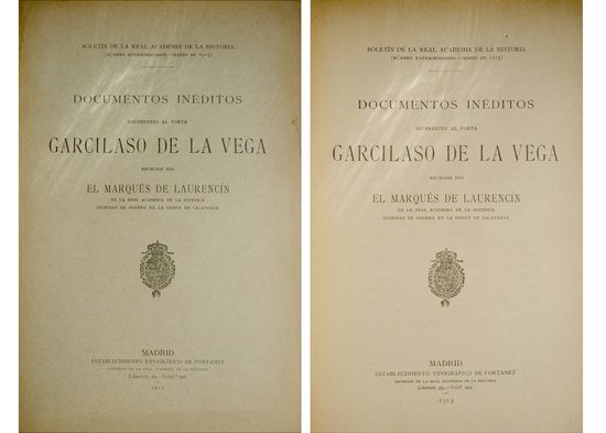 Documentos inéditos referentes al poeta Garcilaso de la Vega.