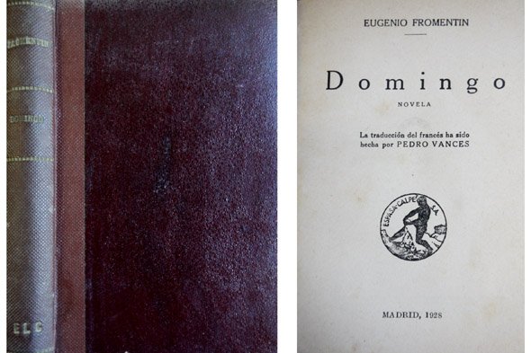 Domingo. Novela. Traducción de Pedro Vances.