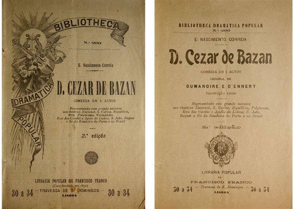 Don Cezar de Bazan. Comedia em 5 actos, original de …