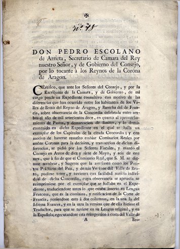 Don Pedro Escolano de Arrieta, Secretario de Camara del Rey … | Immagine principale