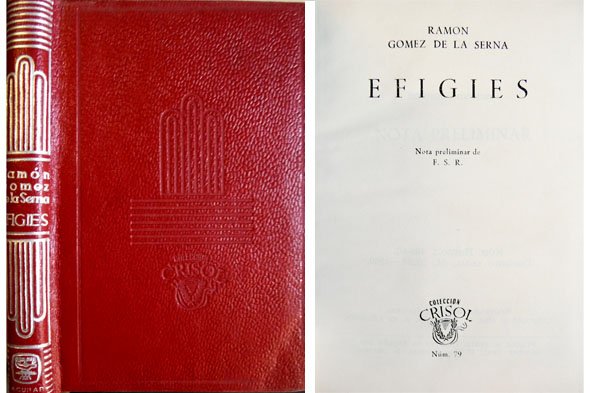 Efigies. Nota preliminar de Federico Carlos Sainz de Robles. | Immagine principale