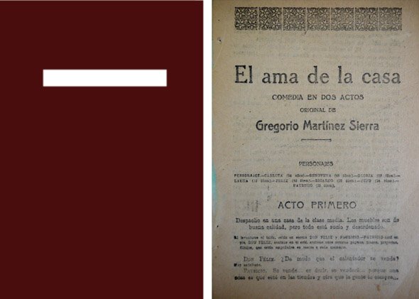 El ama de casa. Comedia en dos actos.